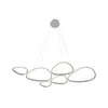 LED luster na sajli HELIX LED/61W/230V srebrna