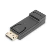 DisplayPort adapter, DP - HDMI type A M/F, w/interlock, DP 1.1a, Full HD, bl