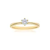 DIAMANT LETERNEL Prstan Verlobungsring aus 750 Gelbgold mit 18 Karat Diamant zlata