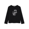 Karl Lagerfeld Kids Bluza Z31463 D Črna Regular Fit