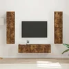 Set TV komoda 6 pcs Dimljeni hrast Konstruirano drvo