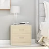 vidaXL Nočne omarice 2 kosa sonoma hrast 40x30x40 cm iverna plošča