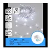 Aigostar-LED Spoljna božićna girlanda 100xLED/8 funkcija 3xAA 3,3m IP44 hladna bela
