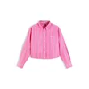 Tommy Jeans Bluza nebeško modra/roza/bela