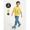 Sinsay - Pamučne majice sa printom 2 kom Smiley World - šareno
