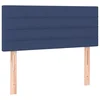 Vidaxl Posteljno vzglavje modro 90x5x78/88 cm blago