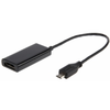 Gembird A-MHL-003 cable interface/gender adapter Micro USB HDMI Black