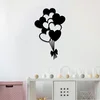 Atelier Del Sofa Zidna dekoracija Balloons, 21x35 cm, 1.5 mm, Crna