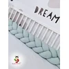 Bubamara037 Pletenica za krevetac, trostruka 120cm, Plava