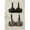 Trendyol Curve Black-Multicolored 2-Pack Thick Detachable Straps Non-Padded Balconette Bra