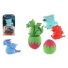 Teddies Silikon za obračanje dinozavrov/jajc 15 cm 4 vrste