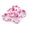 Elastike za lase flamingo, srce, sova, cvet - roza malina flamingo