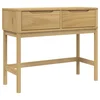 MAISON CHIC konzolna miza - miza ob steni FLORO voščeno rjava 89,5x36,5x73 cm borovina, (21786104)