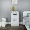 Hanah Home Noćni ormarić Luses, 45x29.6x79.4 cm, Beli