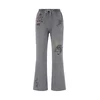Ed Hardy Hlače rumena/siv denim/rdeča