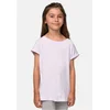 Girls Organic T-Shirt with Extended Shoulder Soft Lilac