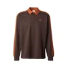 ADIDAS ORIGINALS Majica 3-Stripes Rugby Longsleeve čokolada/bakrena