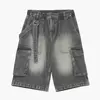 Cropp - Teksas šorts s cargo džepovima - grey