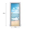 tulup.si Samolepilni tapete na vratih Plaža in morje 75x205 cm