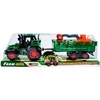 Zalogajniki traktor s kolesom in prikolico za prevoz delovnih strojev - 30 cm