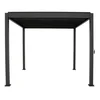 Pergola bioklimatska antracit lux 3x3x2.5m alu