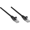 Intellinet Intellinet 737012 RJ45 omrežni kabel\, Patch kabel CAT 6a S/FTP 0.25 m črna enojna zaščita\, skupna zaščita\, brez halogena 1 kos, (20418227)