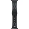 1 to 3 Audi Silikonski Pašek Za Apple Watch 40 41 42Mm Črn Geometrijski Dizajn