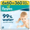 Pampers baby vlazne maramice 99% water 6x60kom