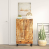 Visoka komoda s ladicom 60x33x100 cm od drva manga i željeza