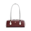 TOMMY HILFIGER Torba za čez ramo GRACE  rjasto rjava / bela
