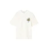 AllSaints Majica PETALS  rumena / svetlo siva / črna / bela