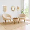 ATELIER DEL SOFA Fotelje i klub stočić Lida Linen Cream