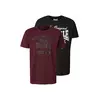LONSDALE Majica Torbay oliva / bordo / črna / bela