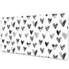 Decormat Podloga za pisalno mizo Painted hearts 100x50 cm