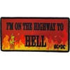 AC/DC Highway To Hell Flames Iron-On Patch