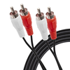 G&BL Audio kabel (1m, 2x RCA na 2x RCA Muški, crni)