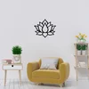 Atelier Del Sofa Zidna dekoracija Lotus Flower 1, 50x43 cm, 1.2mm, Crna