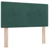 Vidaxl Vzglavje Temno zelena 100 cm Žamet