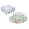 Carmani ELEGANTNA PORCELANSKA SKODELICA S KROŽNIČKOM ZA KAVO ALI ČAJ KOT DARILO