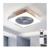 Brilagi - LED prigušiva svetiljka sa ventilatorom LED/38W/230V 50 cm bela/hrast + daljinski upravljač
