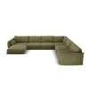 Zeleni kotni kavč (desni kot) Vanda - Mazzini Sofas