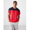 Tommy Life Majica T-Shirts modra / svetlo rdeča