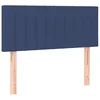 Vidaxl LED posteljno vzglavje modro 100x5x78/88 cm blago