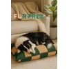 PAWS & WHISKERS Krevet za ljubimce Fur Free 64 x 88 Green Beige