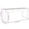Vrtna klupa 110 x 38 x 45 cm od masivne borovine