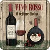 NOSTALGIC ART Metalni podmetač Vino Rosso