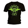 Green Day Neon Black Mens Black T Shirt: L