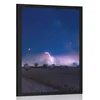 Plakat kopica sena v mesečnem svitu - 20x30 black