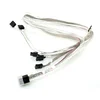 Supermicro SUPERMICRO Int. mSAS HD to 4 SATA w/SB 90/90/75/75/75cm Cable CBL-SAST-0556 (CBL-SAST-0556)