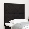 vidaXL Naslon za Glavo z Diamantskimi Bloki Črn 100 cm Velur